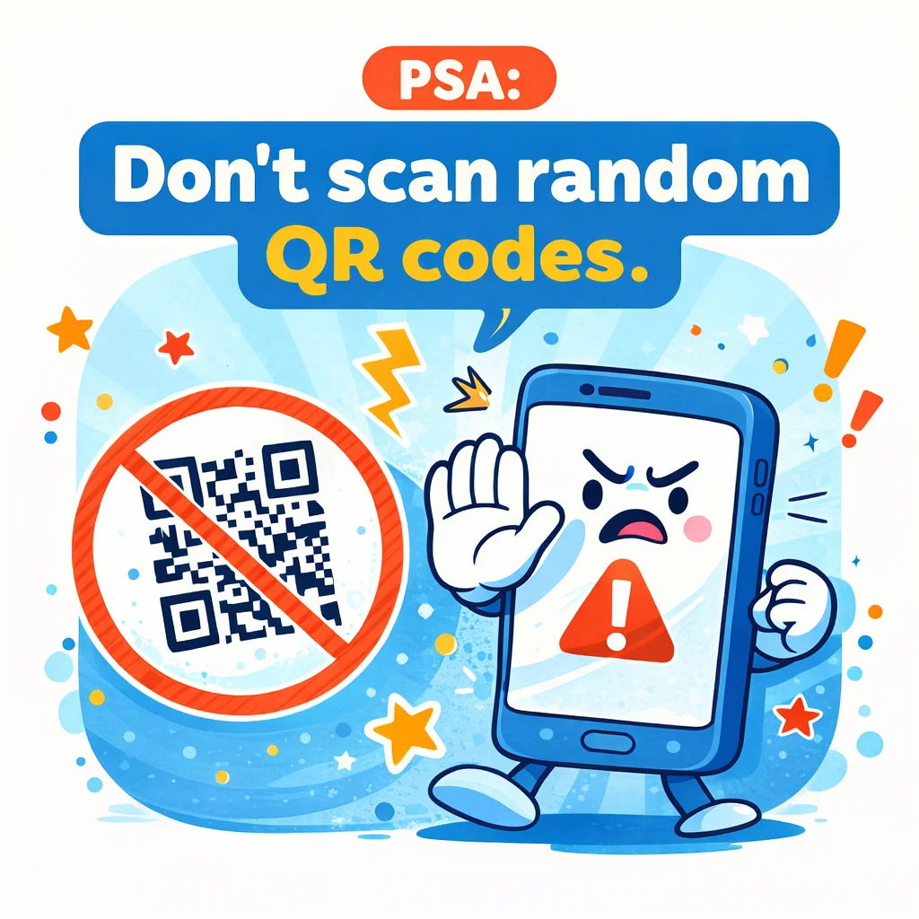 PSA: Don't scan random QR codes